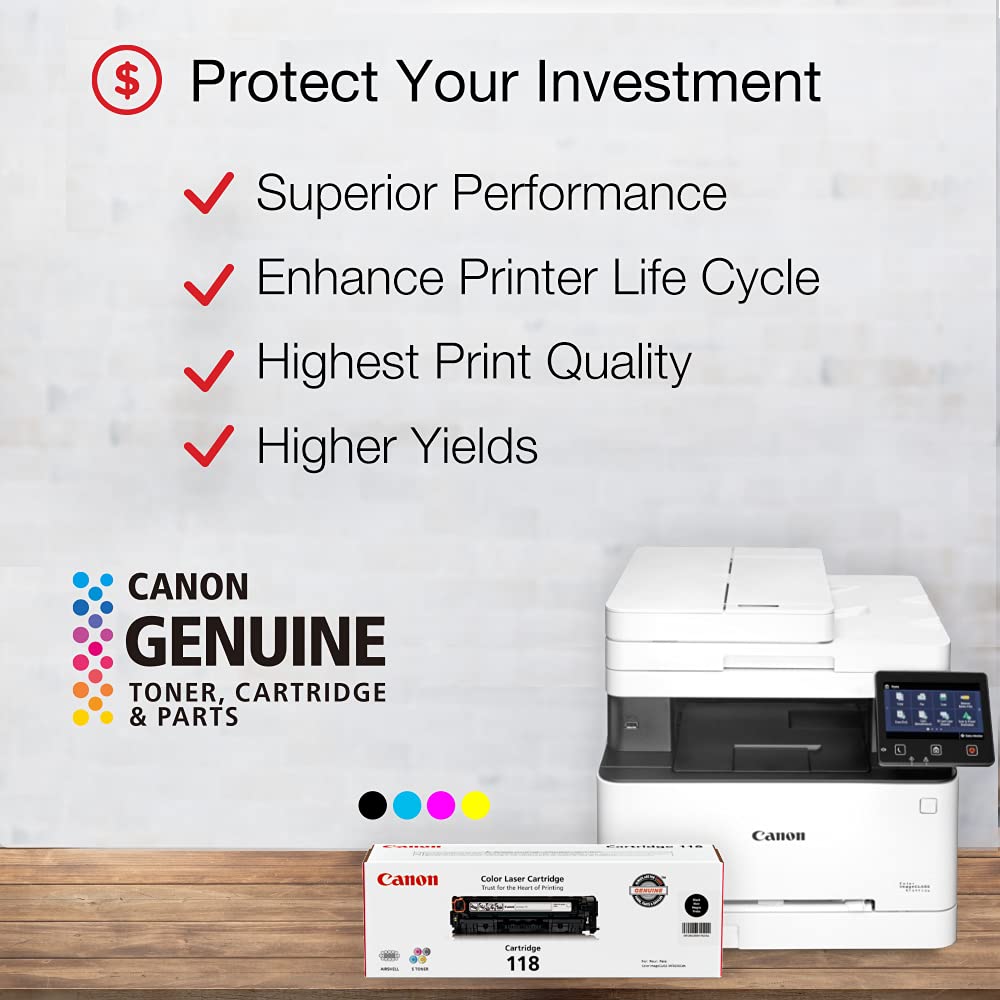 Amazon.com: Canon Genuine Toner Bundle 118 2660B021 4 Pack 1